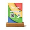 Prezenter do opinii Google w kolorowej wersji z NFC i kodem QR