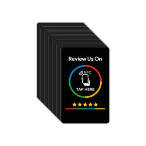 Zestaw 50 czarnych kart NFC Review us on Google – profesjonalne narzędzie do zbierania opinii