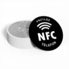 Czarna naklejka NFC „Przyłóż telefon” – model N213