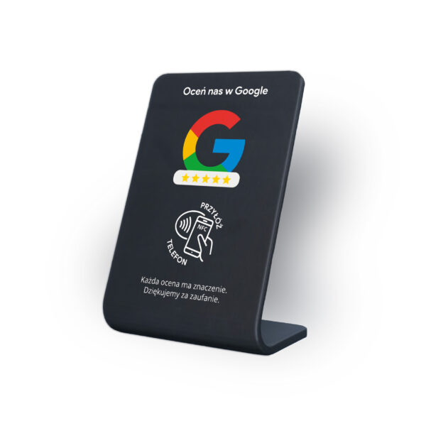 Prezenter NFC do opinii Google – ujęcie 3/4, perspektywa
