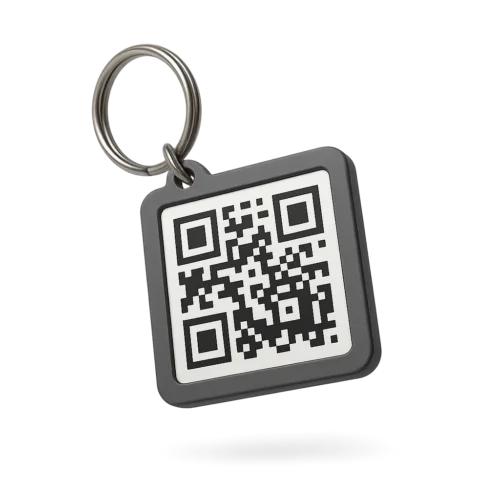 Brelok z kodem QR