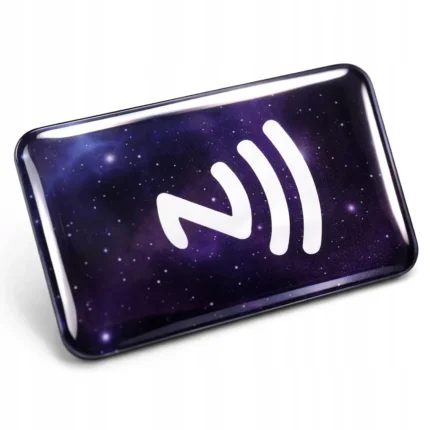 Naklejka NFC NTAG215 epoksydowa Galaxy – widok boczny