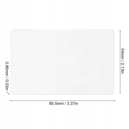 Programowalne karty NFC CR80 13,56 MHz białe PVC