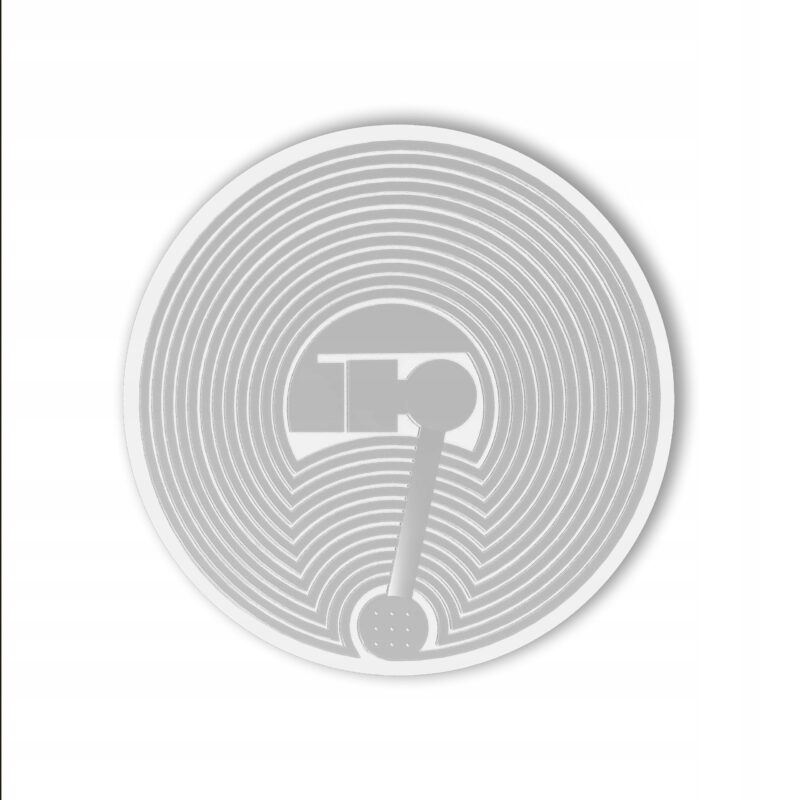 Naklejka Tag NFC NTAG215 z logo NFC biała okrągła Ø25 mm 10 szt. – zdjęcie 4