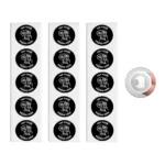 Czarne naklejki NFC Tap Your Phone Here NTAG215 25 mm na paskach
