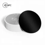 Czarna gładka powierzchnia naklejki NFC NTAG215 25 mm