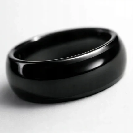 Czarny ceramiczny pierścień NFC NTAG215