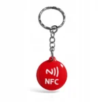 Czerwony brelok NFC NTAG215 504B