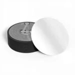 Biała naklejka Tag NFC NTAG215 antymetal samoprzylepna 25 mm