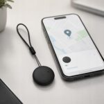 Lokalizator Bluetooth Wireless Tag czarny 33mm brelok tracker Find My – zdjęcie 4