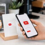 Naklejka NFC tag YouTube 25mm subskrybuj kanał jednym dotknięciem – zdjęcie 6