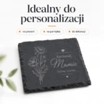 Personalizowana podkładka łupkowa z grawerem dla mamy