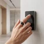 Pierścionek NFC NTAG216 Smart Ring czarny złoty 18–22 mm – zdjęcie 6
