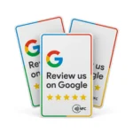 Zestaw białych kart NFC Review us on Google