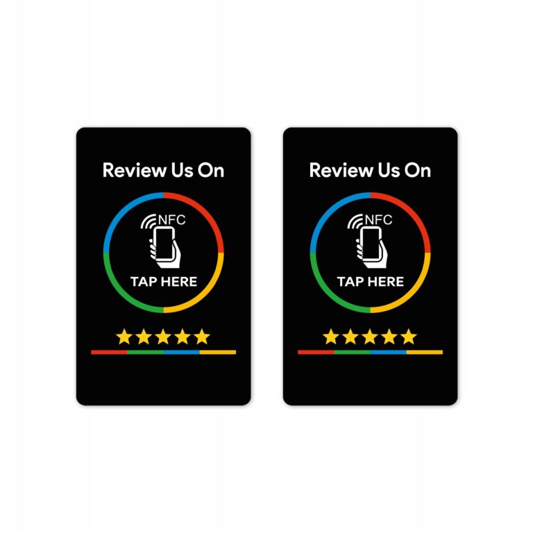 Black NFC Card Review Us On with the text Tap here – photo 2 of 16