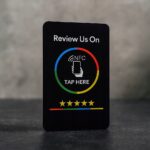 Black NFC Card Review Us On with the text Tap here – photo 6 of 16