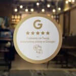 White-gold round NFC sticker Google Reviews Ø5.5 cm – photo 10 out of 16