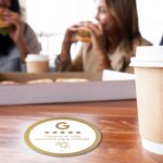 White-gold round NFC sticker Google Reviews Ø5.5 cm – photo 15 of 16