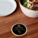 Black-gold round NFC sticker Google Reviews Ø5.5 cm – photo 8 of 16