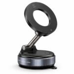 Black magnetic phone holder X68 with vacuum base