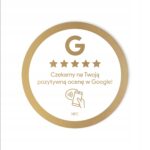 White-gold round NFC sticker Google Reviews Ø5.5 cm – photo 13 of 16